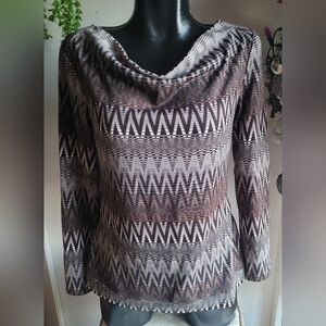 Nicole Benisti Signature Collection Zigzag Patterned Top